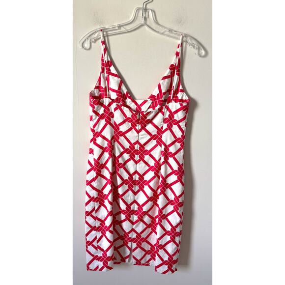 Milly by New York A-Line Mini Dress Pink White Size 4 - Picture 3 of 11
